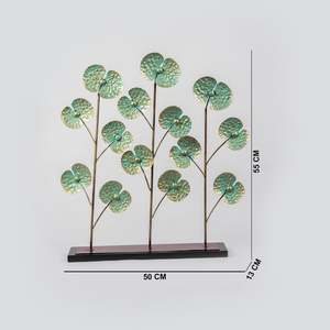 Fancy Green Leaf <b>Tree</b> Design Scandinavian Aluminium <b>Table</b> Decoration Sculpture for Hotels Restaurants Living Rooms-<b>Christmas</b> Art - Product Image 1