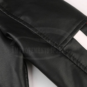 Veste de moto en cuir de vente en ligne teintée dans la couleur Blousons de moto en cuir vente directe d'usine - Product Image 5