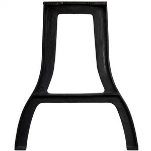 Ensemble de 2 pieds de table à manger en fonte noire, pièces de meubles régulières et durables - Product Image 6