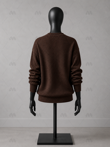 Pull tricoté pour femme à col simple, teint en fil, nouvelle collection automne 2025, vente en gros, personnalisable avec logo pour vêtements d'équipe et boutiques - Product Image 2