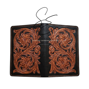Handmade Tooled Leather <b>Passport</b> Holder Custom Floral Carved Travel <b>Passport</b> <b>Wallet</b> RFID Blocking <b>Passport</b> Cover with Card Slots - Product Image 4