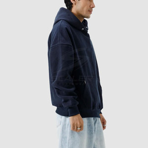 Comfortable Soft Fabric Cotton Blended Baggy Hoodie Premium High Quality Loose Fit Warm Casual Everyday Wear Men - Product Image 2