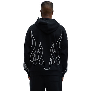 Vente en gros de sweat-shirts à capuche en molleton 100% coton 240g pour l'hiver, design avec poche, impression personnalisée, service OEM, respirant, respectueux de l'environnement - Product Image 4