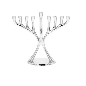 Offre Spéciale – Magnifique Ménorah Traditionnelle en Laiton Antique Robuste, Motif Arbre à 7 Branches, pour Décoration - Product Image 4