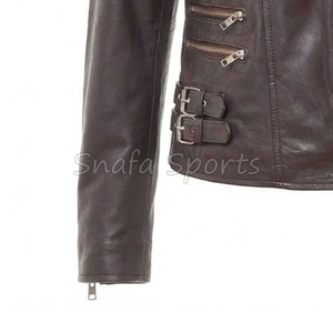 Veste courte en cuir tendance pour femmes, coupe élégante, tendance moderne, tenue d'hiver, vêtements élégants pour femmes - Product Image 4