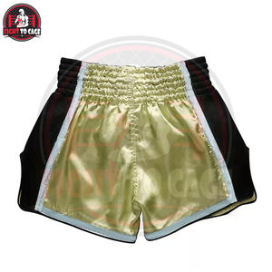 Tenue de boxe et d'arts martiaux imprimée contrastée couleur unie, 100 % polyester extensible, légère, respirante, dernier style, meilleure qualité - Product Image 4