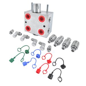 Vanne di controllo direzionale e di flusso a 3 vie, 20 GPM, 3000 PSI, con gruppo moltiplicatore idraulico e connessione NPT con O-ring - Product Image 2