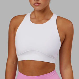 Sujetador Deportivo Personalizado para Mujer, de Nailon y Poliéster Grueso, con Relleno, Cuello Redondo y Espalda Cruzada, para Yoga, Gimnasio y Fitness - Product Image 3
