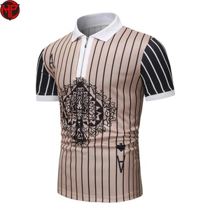 Polo de Cuello Alto Personalizado de Alta Calidad de 200g, Polo de Golf con Logotipo Personalizado para Hombre, Camiseta con Cuello Redondo - Product Image 1
