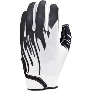 Gants de football américain noirs personnalisés pour les jeunes et les adultes, respirants, avec poignées pour les mains, doigts entiers, bracelet de poignet réglable, légers - Product Image 5