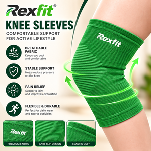 Manchons de soutien pour genoux en gros pour l'haltérophilie, l'entraînement physique, le sport, la compression – Fournisseur OEM ODM avec logo personnalisé - Product Image 4