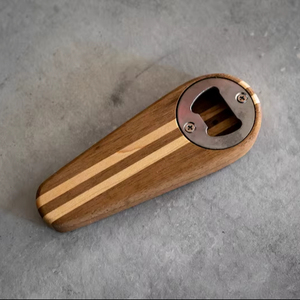 Ouvre-bouteille élégant en acier inoxydable et bois, écologique, 4 pouces, articles de bar de qualité pour les barmans et les commerçants en Inde - Product Image 1