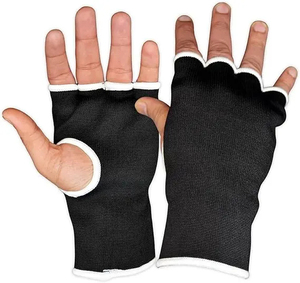 2026 Half Finger Training Gloves <b>Nylon</b> <b>Slip</b>-On Wrist Support for Martial Arts Sparring Unisex Adult Size Gel Hand Wraps - Product Image 1