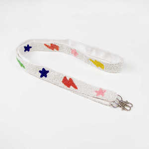 Orange and White beaded <b>Strap</b> Gameday Bag, Glitter Sequin Crossbody <b>Strap</b> for Stadium Events, Sparkly Adjustable Bag <b>Strap</b> - Product Image 6