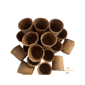 Natural High Quality Coir Planter Pot Natural Coconut Fiber Biodegradable Eco-Friendly <b>Container</b> for Seedlings and Green Plants - Product Image 1