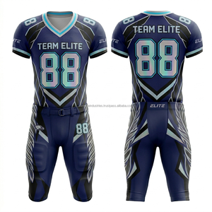 American Football Uniform Full Set Custom Sublimation Printing Team Jersey <b>Pants</b> <b>Padded</b> Sports Wear - Product Image 5