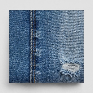 Jeans de Mezclilla Ajustados de Cintura Alta para Mujer, Color Sólido, Desgastados, Estilo Casual, para Primavera - Product Image 4