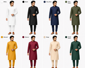 <b>Men</b> Maroon Silk <b>Kurta</b> Pajama Set Mandarin Collar Ethnic Party Wear Shirt Wholesale Traditional Festive Tunic Top Custom - Product Image 4