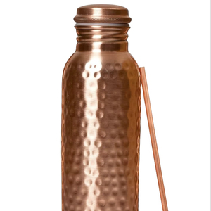 Botella de Cobre Martillado Premium Moderna y de Lujo OTSAK con Boquilla, Ecológica, para Oficina, Aire Libre y Uso Doméstico, 32 oz (1000 ml) - Product Image 1