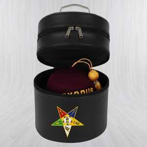 Étui Premium en Cuir Noir pour Tablier Maçonnique - Design Mince pour Rangement de Regalia, Étui pour Fez Maçonnique, Porte-Accessoires Franc-Maçon MFC-0011 - Product Image 3