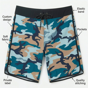 Shorts de bain légers pour hommes, respirants, à séchage rapide, vêtements de plage d'été - Product Image 6