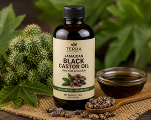 Huile de ricin noire jamaïcaine naturelle pressée à froid pour la croissance des cheveux, parfum tabac, réparation des cheveux abîmés, pointes sèches/frisées - Product Image 1