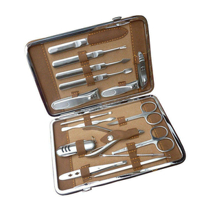High Quality Manicure & Pedicure Kits Stainless Steel Professional <b>Nail</b> Clippers Scissors Cutter Travel <b>Case</b> 5in1 Durable - Product Image 1