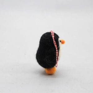 Handmade Felt Penguin Mini Figure Round Shape Lovely Cotton <b>Craft</b> Hanging Ornament Christmas Tree Decor - Product Image 5
