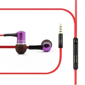 Popular simple designed not easy knot 3.5mm wired headphones Hands-free in-ear headphones with microphone