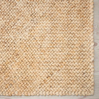 Tapis en jute fin à poils ras, fait main, moderne, écologique, antibactérien, antidérapant, adapté aux animaux domestiques, à motif original, tissé à la main pour