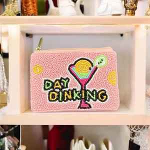 En gros, Porte-monnaie perlé pour le jour du match, Pochette zippée en perles de rocaille noires, Porte-clés, Portefeuille, Étui à monnaie pour équipe sportive, Porte-cartes, Perles de verre - Product Image 2