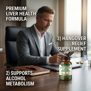 Rainwood Complément Alimentaire <span class=keywords><strong>Naturel</strong></span> à Base de Plantes <span class=keywords><strong>pour</strong></span> la Détoxification Hépatique, Complexe Chardon-Marie, Pissenlit et Artichaut, OEM Marque Privée - Product Image 4