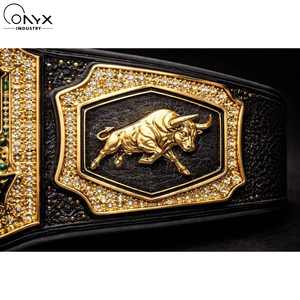 Cinturones de Campeonato de Boxeo Personalizados de la Mejor Calidad 2026, Placas de Metal de Aleación de Zinc al por Mayor, Cinturones de Título de Lucha Libre de Cuero Genuino - Product Image 4