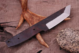 Couteau de chasse artisanal en acier inoxydable Pasha Enterprises, lame vierge, manche en cuir, étui, couteaux de survie et de filetage pour l'extérieur - Product Image 6