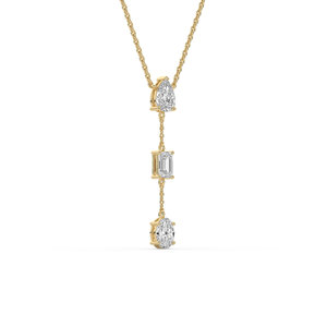 LUXESHINE 1.50 CARAT Lab Grown Diamond E Color Oval Brilliant Cut 14K <b>Solid</b> <b>Gold</b> IGI Certified Engagement <b>Pendant</b> Lightweight - Product Image 3