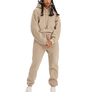 Gran oferta 2025, conjunto de dos piezas de manga larga de Color sólido para mujer, Tops informales de alta calidad, decoración con patrón de botones para chándal - Product Image 2