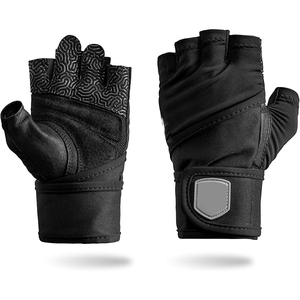 Open Finger Microfiber Gym Gloves Women Men <b>Half</b> Palm Anti <b>Slip</b> Breathable Padded Weightlifting Fitness Training - Product Image 4