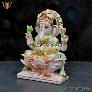 Estatua de Ganesha de Resina |   Elegante Ídolo del Dios Ganesha para Decoración del Hogar y Templos - MALIYAS - Product Image 4
