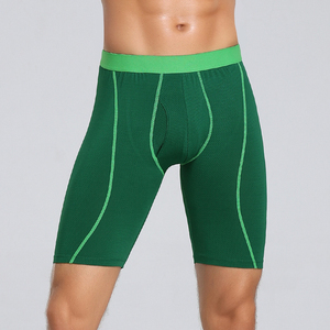 <b>Men</b> Compression <b>Shorts</b> Mid Waist Elastic Breathable Quick Dry Solid <b>Green</b> Spandex Polyester Sporty Style - Product Image 4