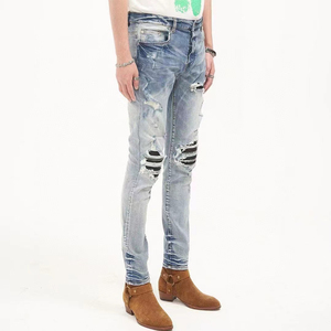 Denim <b>Jeans</b> Cotton Fabric for <b>Men</b> 100% Cotton Regular Denim Textile Fabric Wholesale for Denim Man Washed <b>Jeans</b> OEM ODM Service - Product Image 3