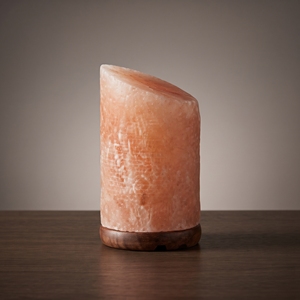 Lámpara de Sal del Himalaya Natural con Diseño de Cilindro Inclinado, Iluminación de Cristal Rosa para Decoración Moderna de Dormitorios - Product Image 6