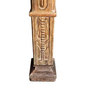 Columna Decorativa Tallada a Mano en Madera de Teca Sólida de Estilo Indio Vintage para Proyectos de Templos, Villas y Hoteles |   Mix Match 1 Contenedor - Product Image 2