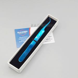 Blue Plasma japonais durable en acier inoxydable Logo personnalisé nouvelle pince à épiler pour extension de cils - Product Image 2