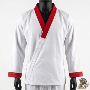 Dobok de Karate OEM con Logotipo Personalizado, Poliéster/Algodón, Impermeable, Transpirable, Uniforme de Práctica para Escuela/Academia, Suministro al por Mayor - Product Image 5