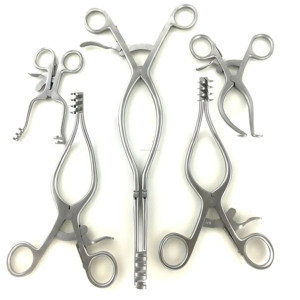 Rétracteur auto-serrant Beckman Adson, ensemble de 5 pièces, instruments orthopédiques en acier inoxydable, fournisseur OEM ODM - Product Image 2