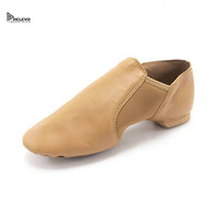 RELEVO INDUSTRIES Zapatos de Jazz de Piel con Suela Partida Suave, Flexibles, Ligeros, Cómodos, con Forro de Algodón, Tacón Plano, Unisex