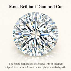 Diamants ronds brillants cultivés en laboratoire certifiés IGI Everglow, 1CT 1.5CT 2CT 3CT, couleur D-E, clarté VVS2-VS1, pour la fabrication de bijoux - Product Image 1