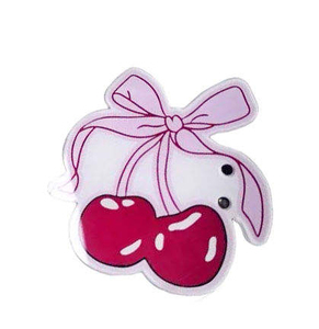 Palette à cils rectangulaire en acrylique de luxe professionnelle avec design écologique, finition dorée et détails cerise - Product Image 3