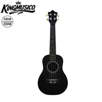 OEM Factory Beginners Ukulele Set Strong Wind Soprano with Bag Straps Basswood 21 Inch Size Maple Side Material