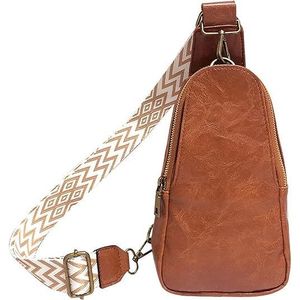 Bolso Bandolera de Piel Sintética para Mujer, Estilo Guitarra, Pequeño, con Correa para el Pecho, para Viajes - Product Image 4